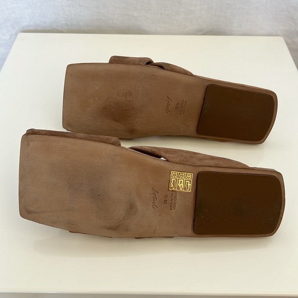 Marsèll Suede Slide Sandals Scalzato Hazelnut Tan 9.5/39.5 Italy NWOT w/Box,Bag - Picture 5 of 8